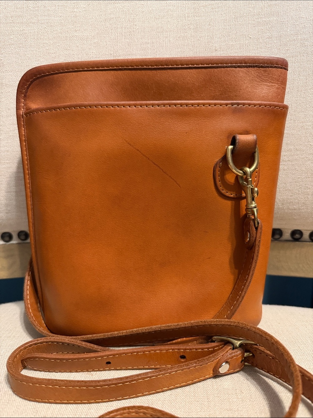 Vintage “By Otis” Leather Crossbody Bag “Coastal Cowgirl”
